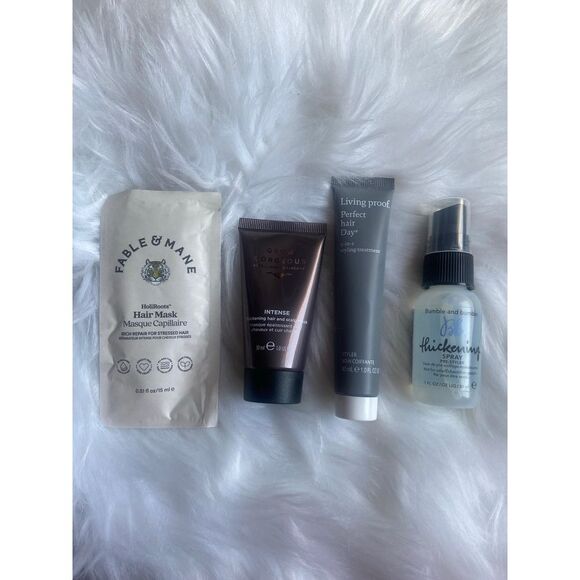 Haircare Sample Bundle; Fable & Mane Grow Gorgeous Living Proof Bumble & Bumble - Picture 1 of 5
